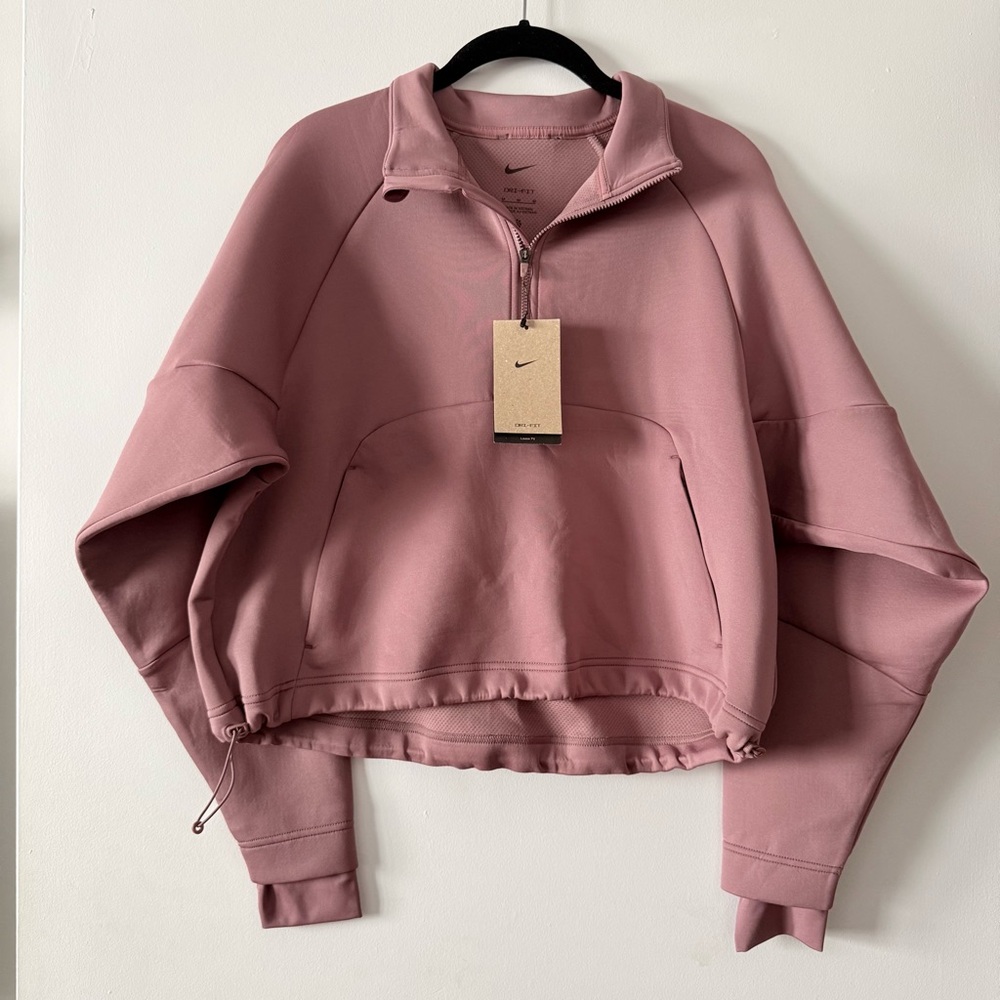 Nike Dri-Fit Mauve Half-Zip Sweatshirt